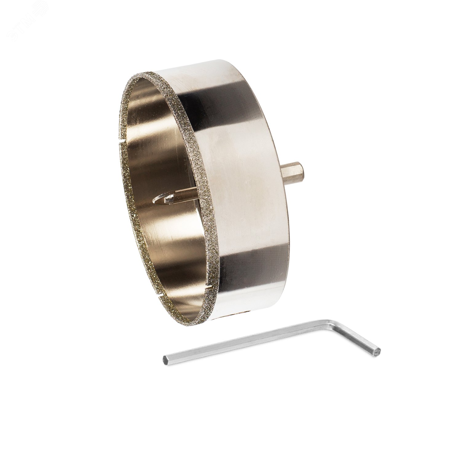 Изображение товара Коронка алмазная 120 мм по керамограниту и керамике трехгранный хвостовик (шт)