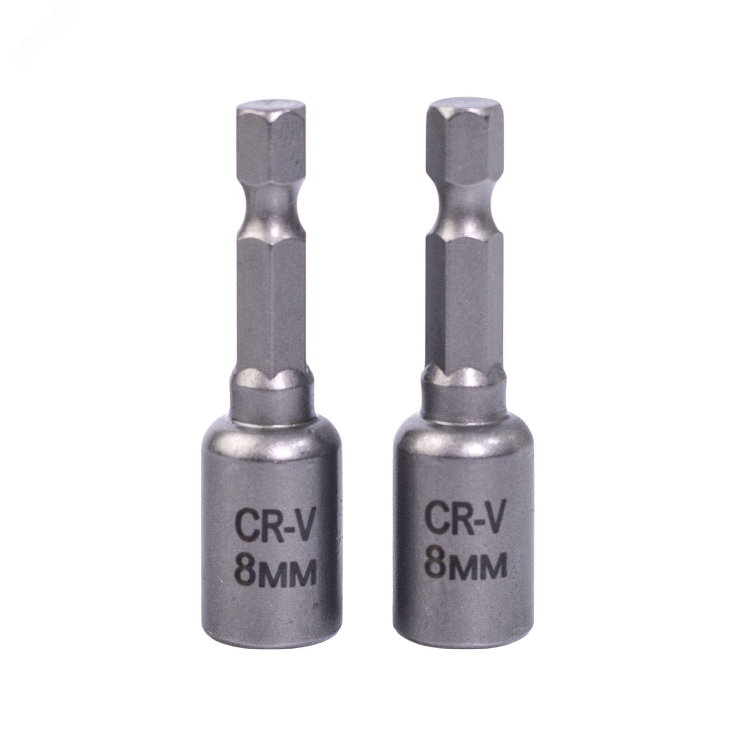 Изображение товара Набор бит для кровельных саморезов 8 мм 2 шт высокоуглеродистая сталь магнит