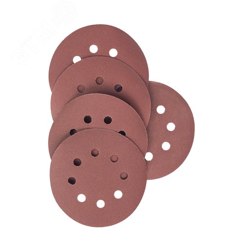 Изображение товара Круги шлифовальные 125 мм P180 8 отверстий 5 шт (шт)