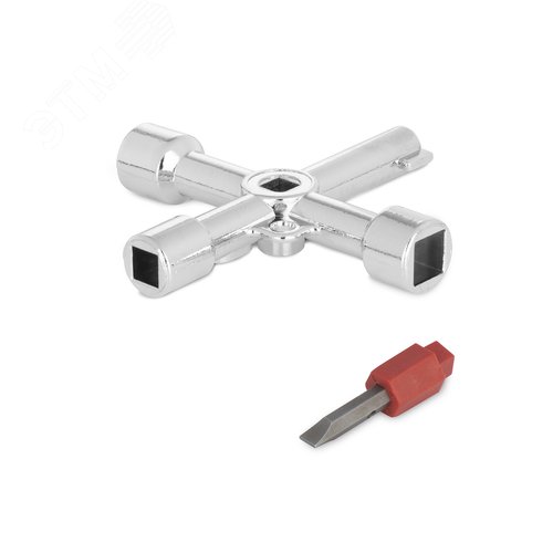 Изображение товара Ключ для электрошкафов с 5 рабочими профилями и битой (шт)