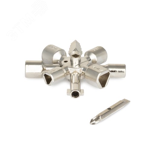 Изображение товара Ключ для электрошкафов с 10 рабочими профилями и битой (шт)