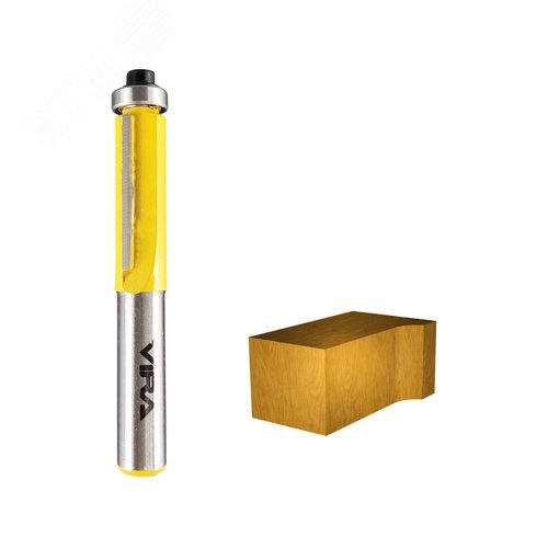 Изображение товара Фреза кромочная прямая 9.5 х 25 мм нижний подшипник (шт)