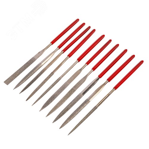 Изображение товара Набор алмазных надфилей 140 х 50 мм 10 шт (шт)