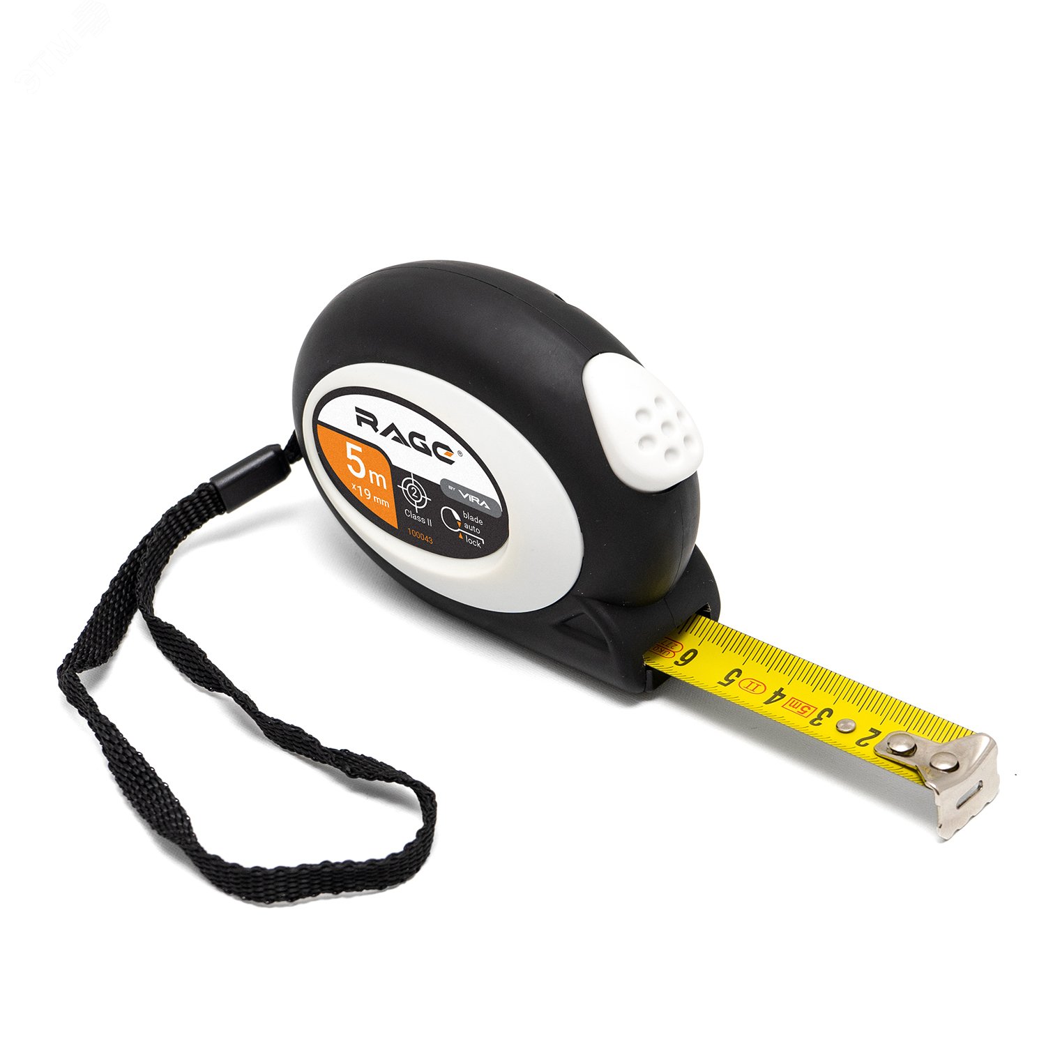 Изображение товара Рулетка с прорезиненным покрытием Soft-Touch 5м автостоп из металла и ABS