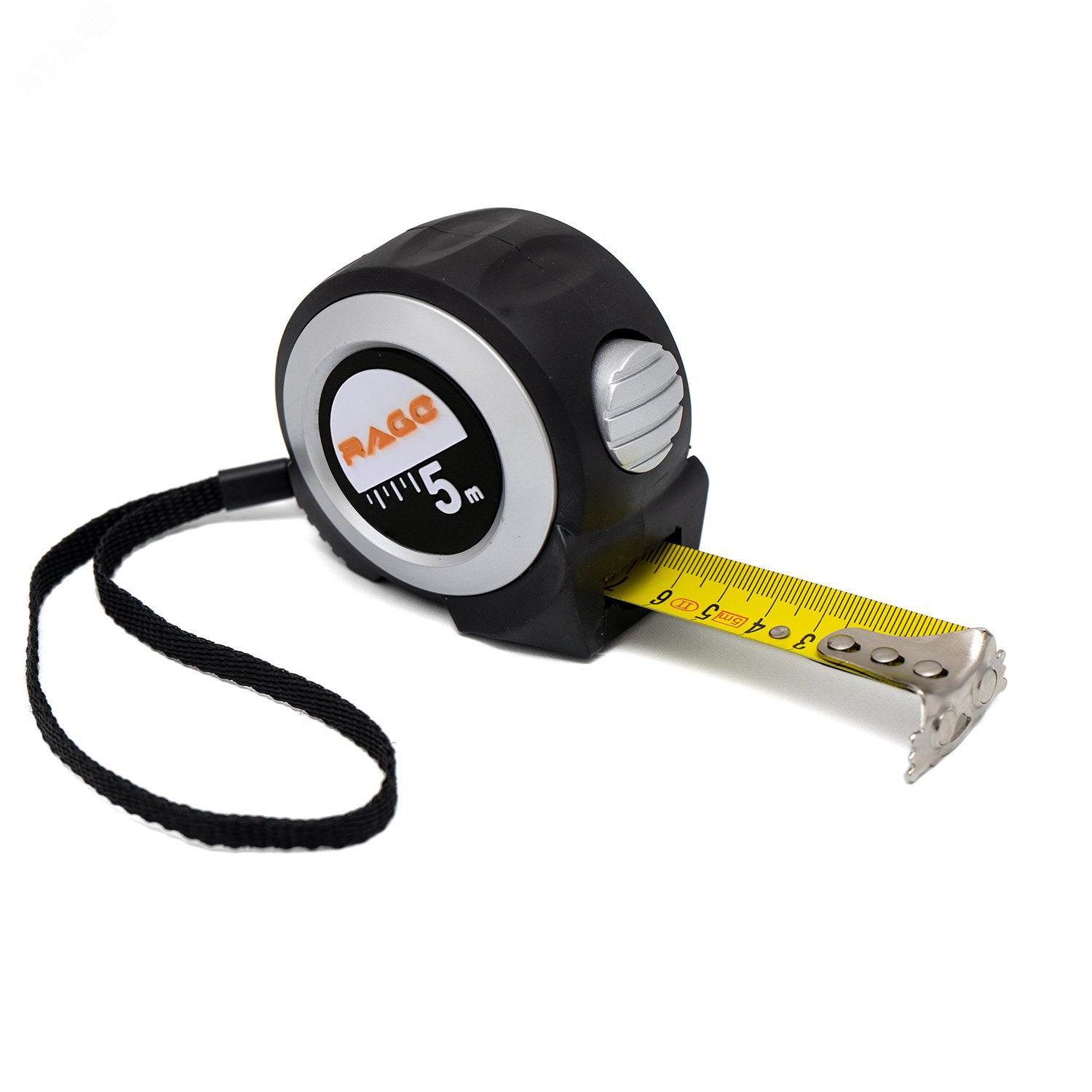 Изображение товара Строительная рулетка 5 м х 25 мм с магнитным зацепом и автостопом