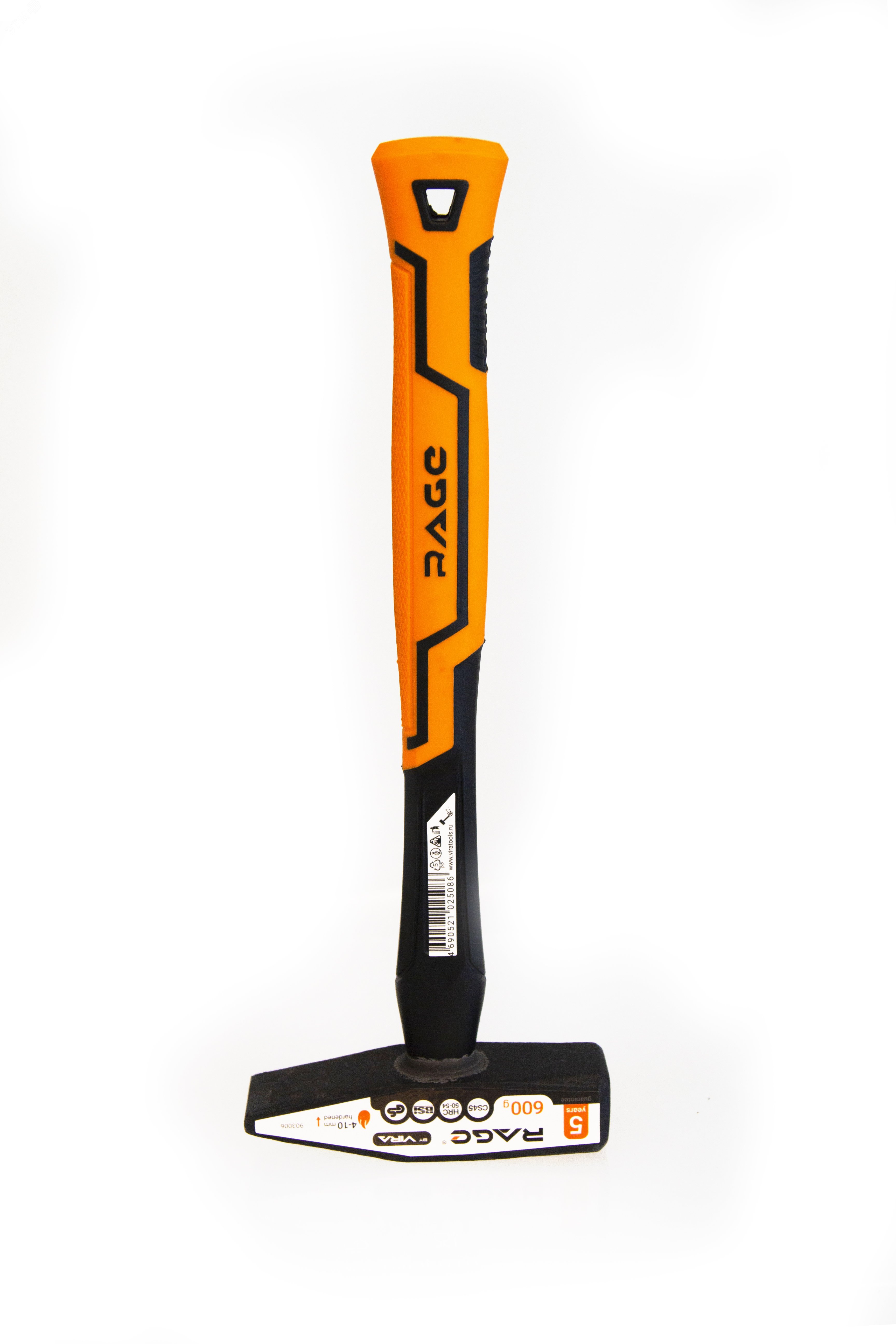 Изображение товара Молоток слесарный 600 г с усиленной закалкой и рукояткой из фибергласса