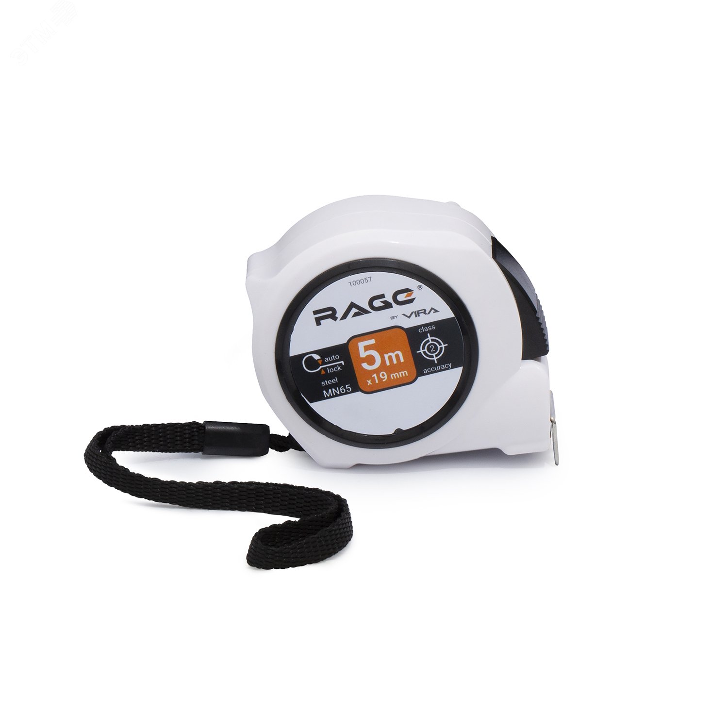 Изображение товара Рулетка строительная 5 м с автостопом, стальное полотно, корпус ABS