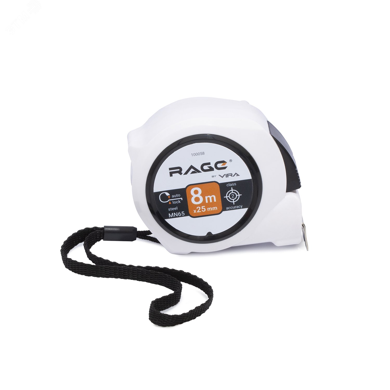 Изображение товара Рулетка строительная с автостопом 8 м 25 мм надежная и точная