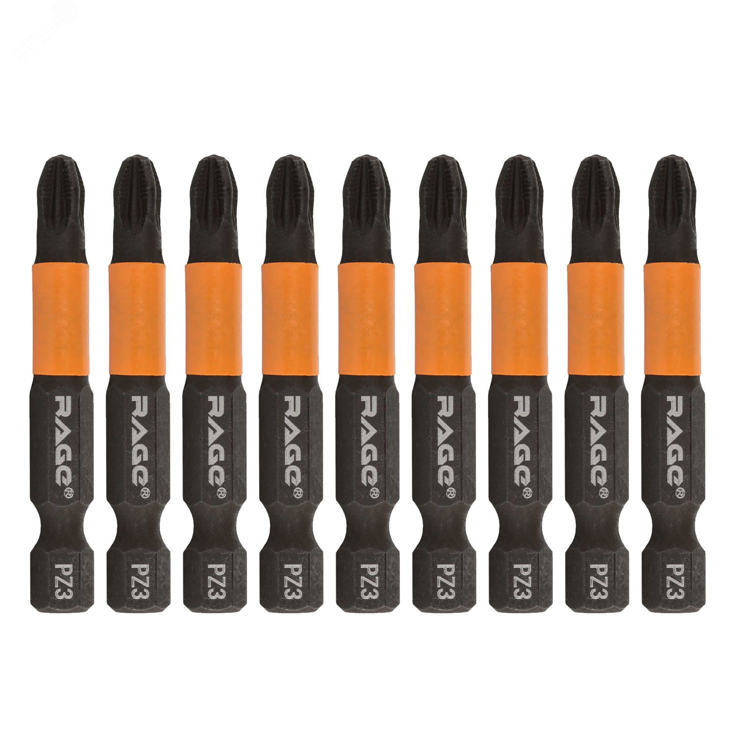Изображение товара Биты магнитные S2 PZ3 50 мм набор 10 шт для монтажных работ
