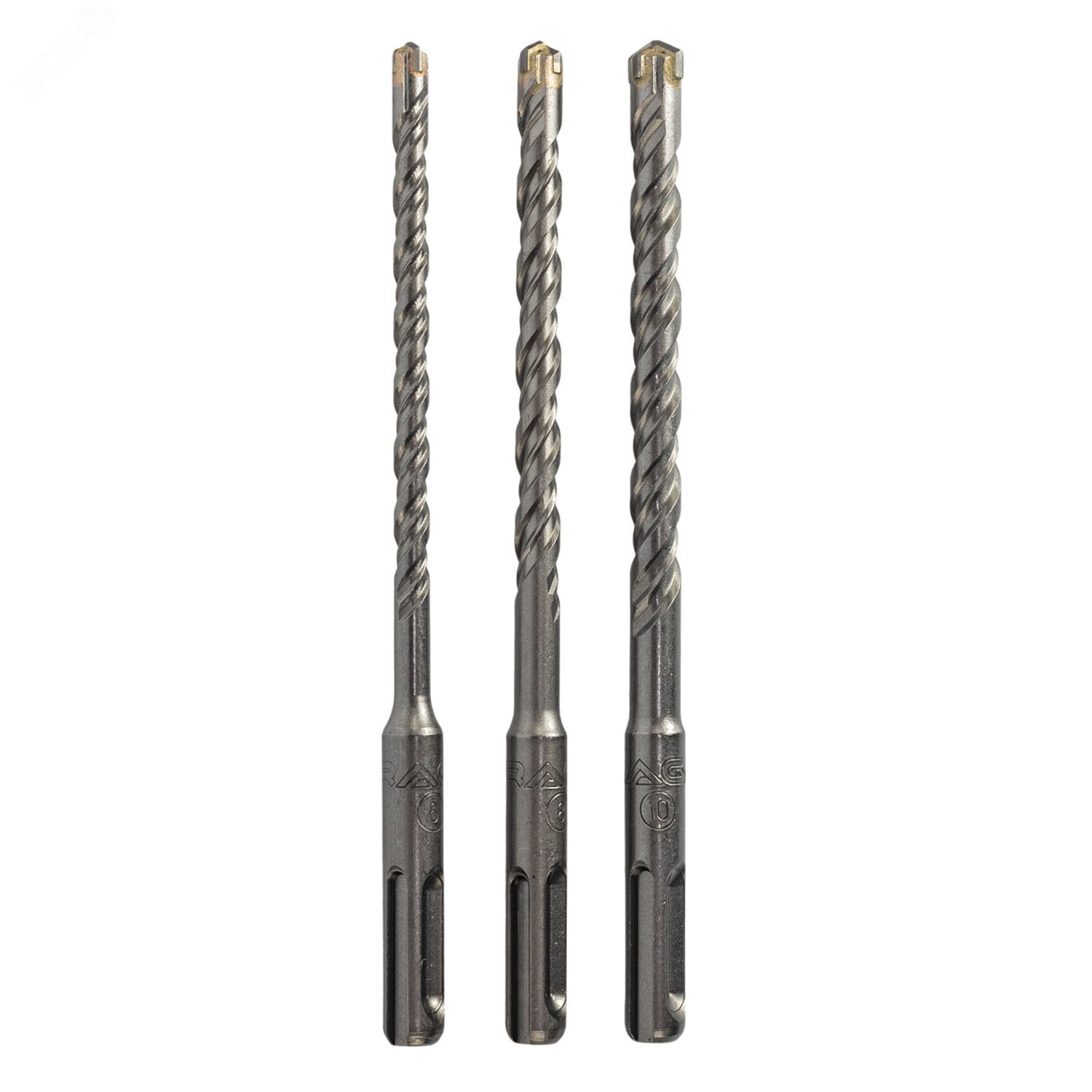 Изображение товара Набор буров по бетону для перфоратора 6 мм 8 мм 10 мм длина 160 мм SDS-Plus Quadro-X (шт)