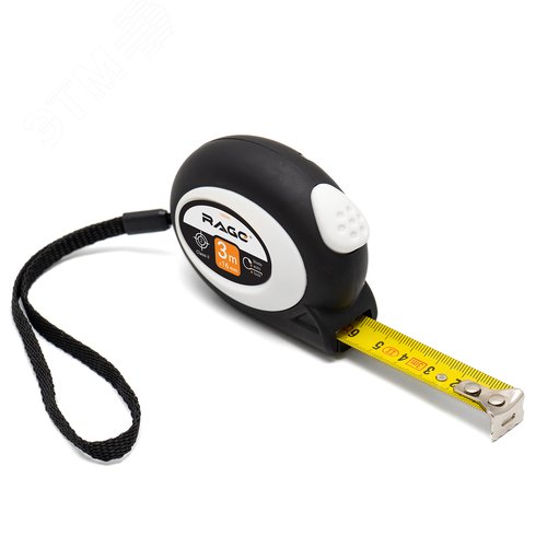 Изображение товара Рулетка с прорезиненным покрытием Soft-Touch автостопом 3 м х 16 мм (шт)