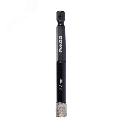 Изображение товара Сверло алмазное по керамограниту 8 мм с шестигранным хвостовиком (шт)