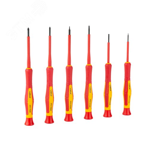 Изображение товара Набор отверток для точных работ диэлектрических 1000В VDE 6 шт (шт)