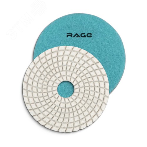 Изображение товара Круг шлифовальный алмазный гибкий 100 мм P400 черепашка для керамогранита АГШК мокрое шлифование (шт)