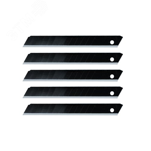 Изображение товара Лезвия для ножей сегментные с воронением 9 мм 5 шт (шт)