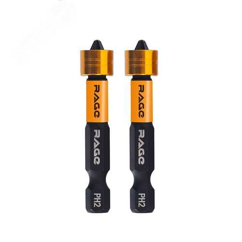 Изображение товара Биты с магнитным ограничителем PH2 x 50 мм 2 шт для ДСП гипсокартона (шт)