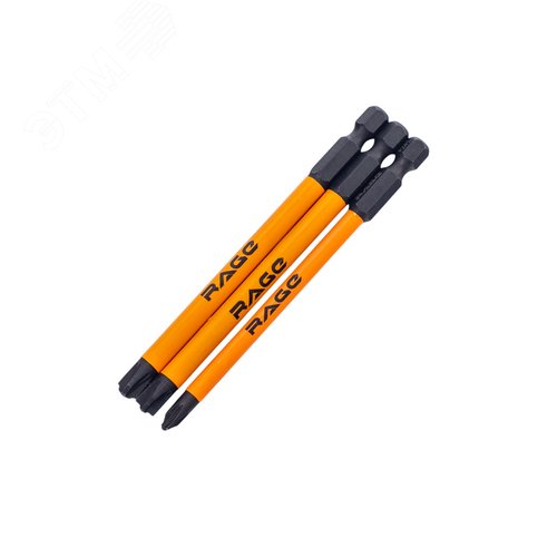 Изображение товара Биты для электриков магнитные S2 PZ/FL1 PZ/FL2 PZ/FL3 x 100 мм 3 шт (шт)