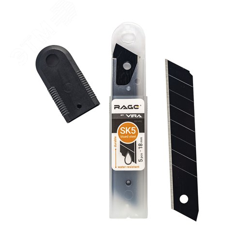 Изображение товара Лезвия для ножей сегментные с воронением 18 мм 5 шт (шт)