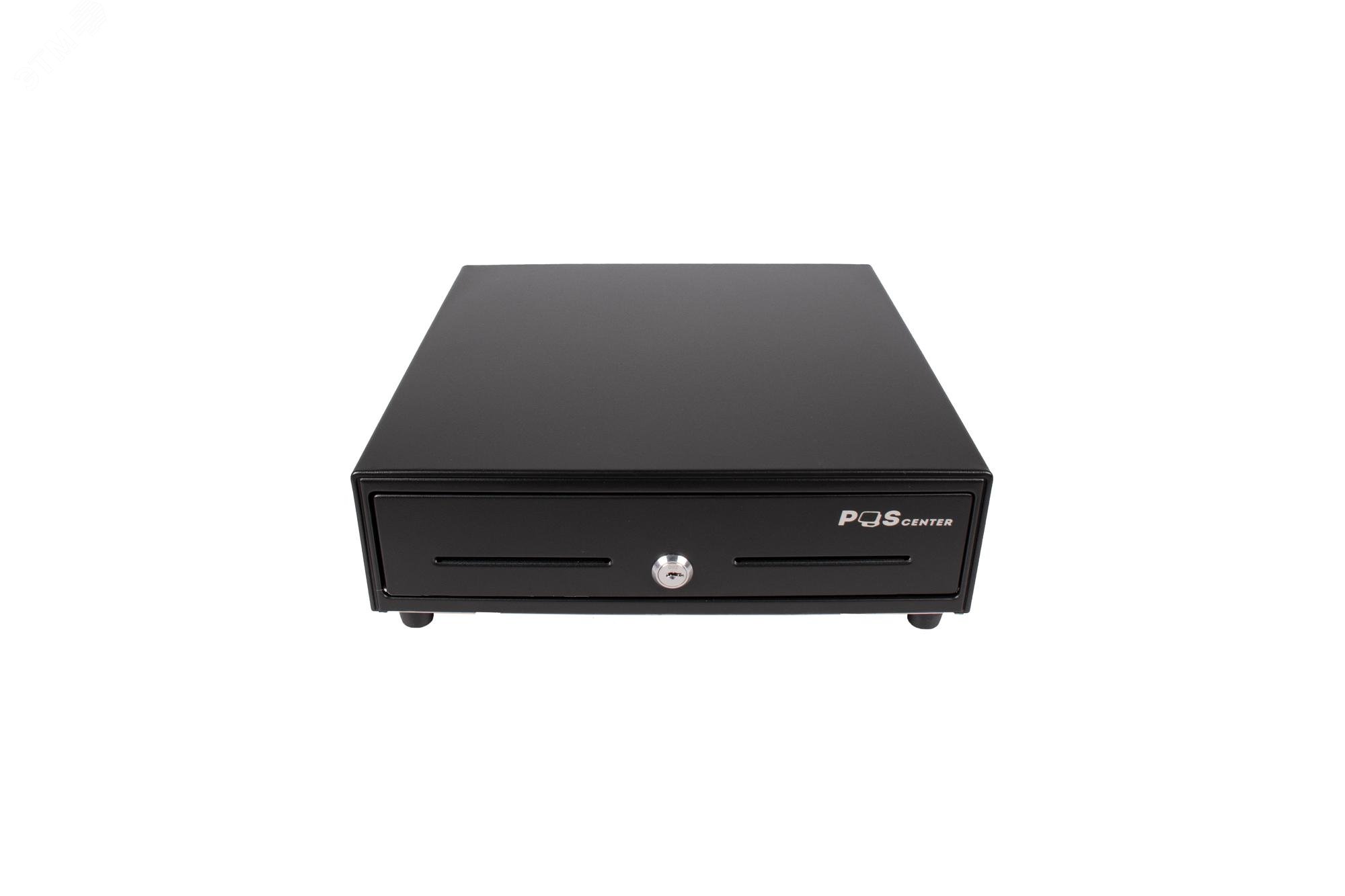 Изображение товара Денежный ящик POScenter 13E 330x335x90 распайка для ШТРИХ-М черный