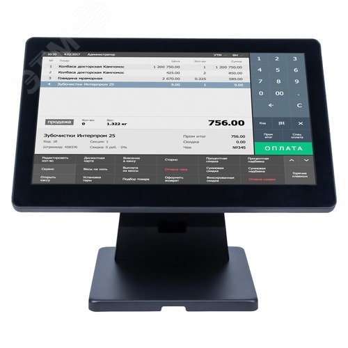 Изображение товара Моноблок сенсорный Atlas 15.6", P-CAP, i3-4030U, 4Gb/128Gb SSD mSATA, без MSR, без ОС (шт)