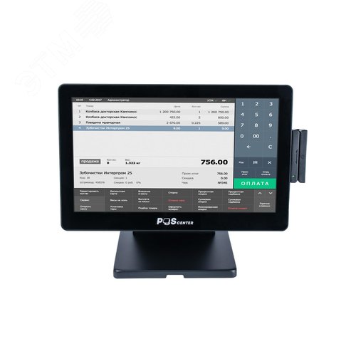 Изображение товара Моноблок сенсорный Atlas 15.6", P-CAP, i3-4030U, 8Gb/128Gb SSD mSATA, без MSR, без ОС (шт)