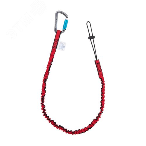 Изображение товара СЗПИ. Стропа эластичная с петлей для крепления инструмента (до 10 кг) с карабином Мини с байонетной (шт)