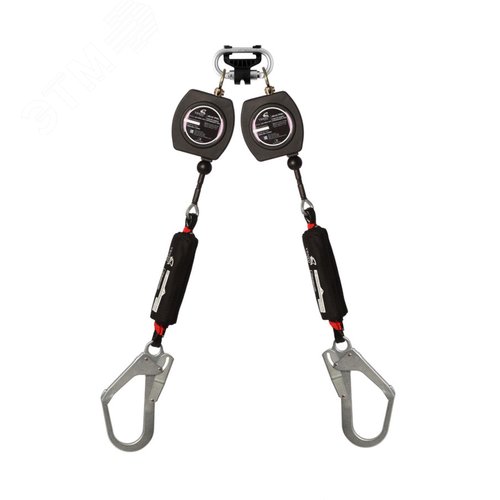 Изображение товара СЗВТ. Средство защиты втягивающего типа двухплечевое НВ-02 трос с карабинами Стальной Монтажный (шт)