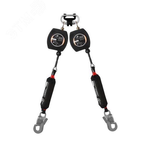 Изображение товара СЗВТ. Средство защиты втягивающего типа двухплечевое НВ-02 трос с карабинами Стальной Монтажный малый (шт)