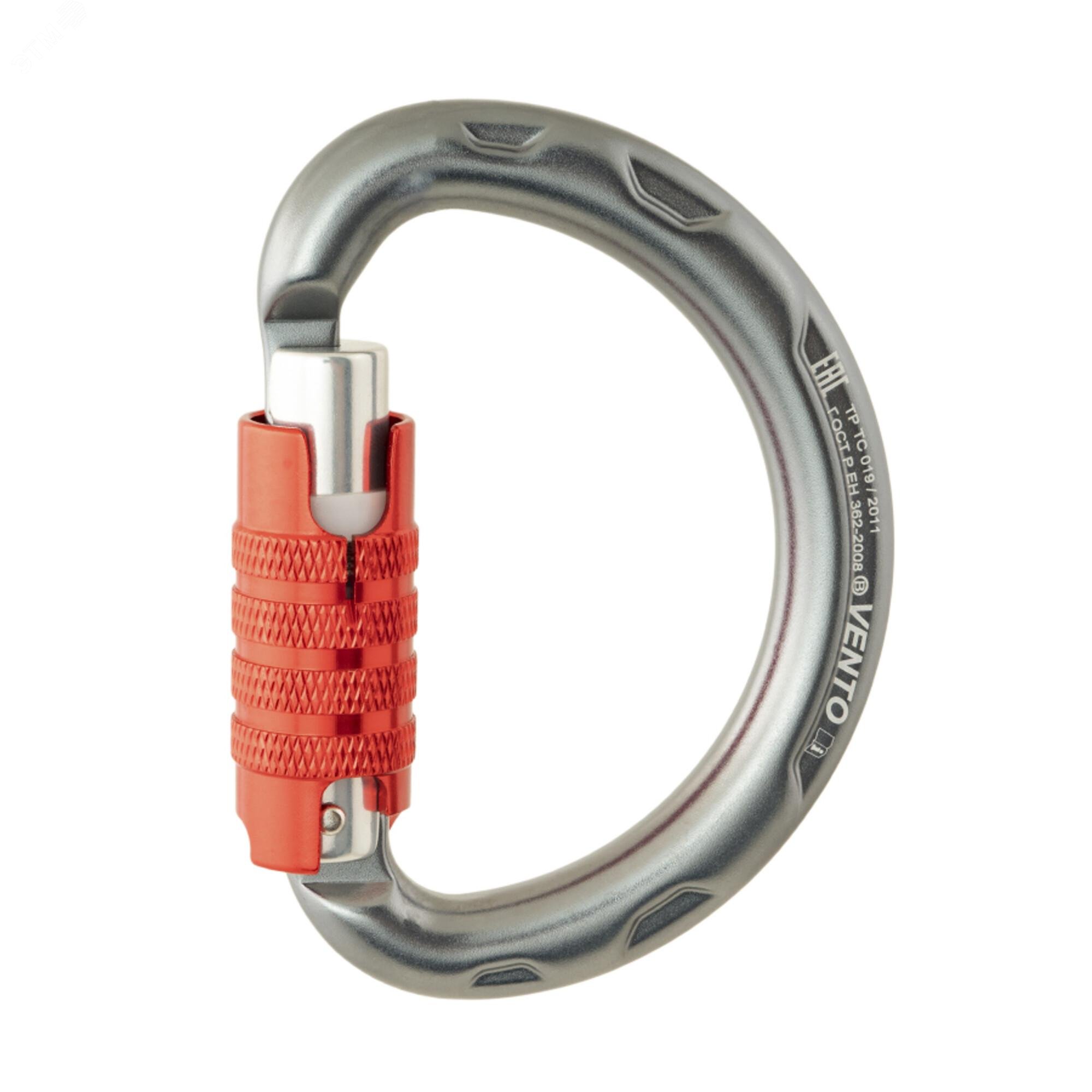 Изображение товара Карабин полукруглый Big-D автомат VENTO для альпинизма и туризма