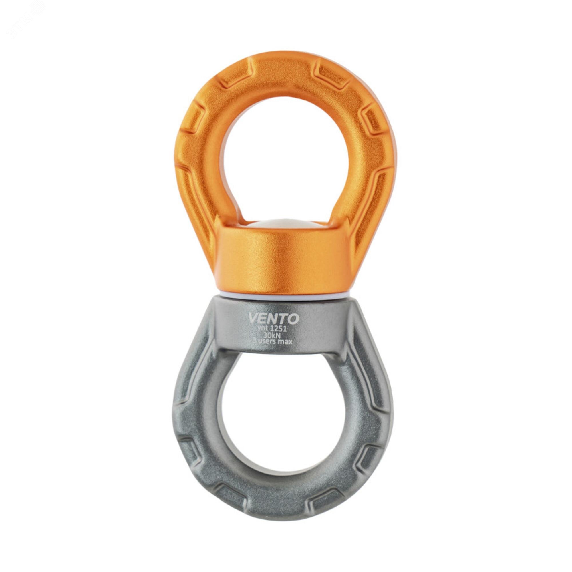 Изображение товара Вертлюг с круглыми проушинами 29 мм VENTO для рыбалки и альпинизма