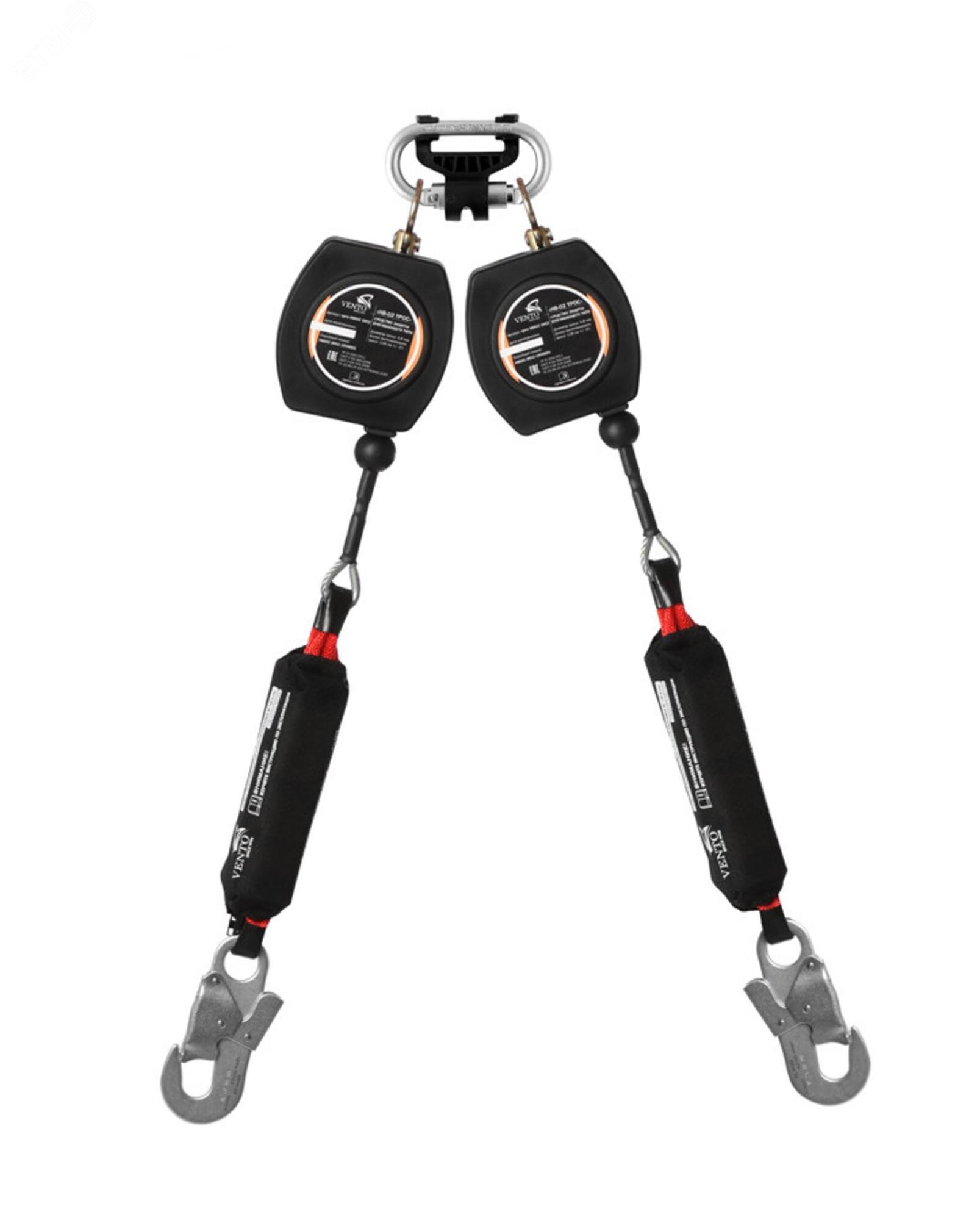 Изображение товара СЗВТ. Средство защиты втягивающего типа двухплечевое НВ-02 трос с карабинами Стальной Монтажный малый (шт)