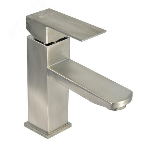 Изображение товара Смеситель для раковины одноручный литой излив, карт. 35 мм, гайка (шт)