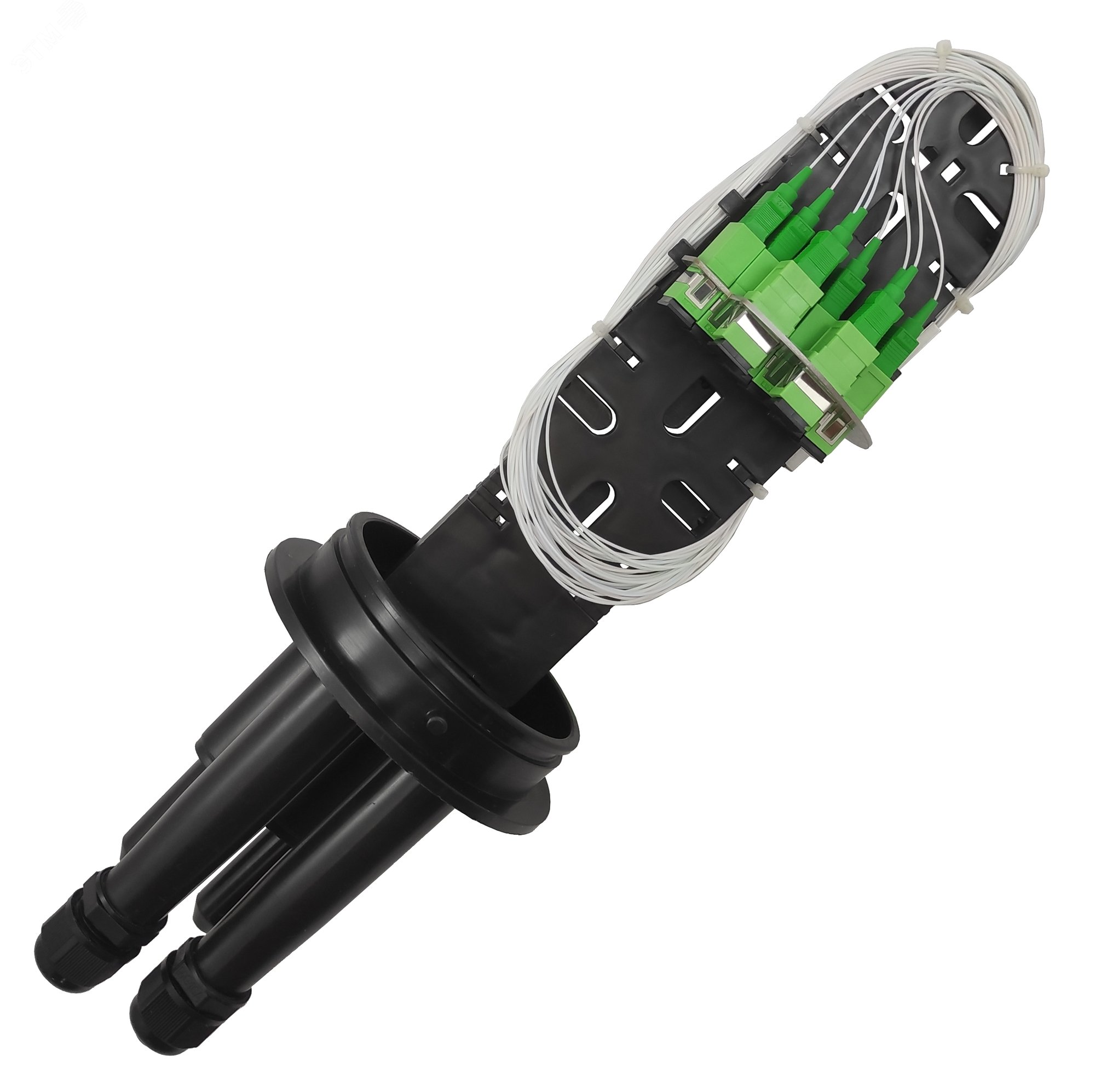 Изображение товара Оптическая кросс-муфта ОКМ-3611-10SC-82-2М3(4)/2Т-16К/2PLC8 для телекоммуникаций