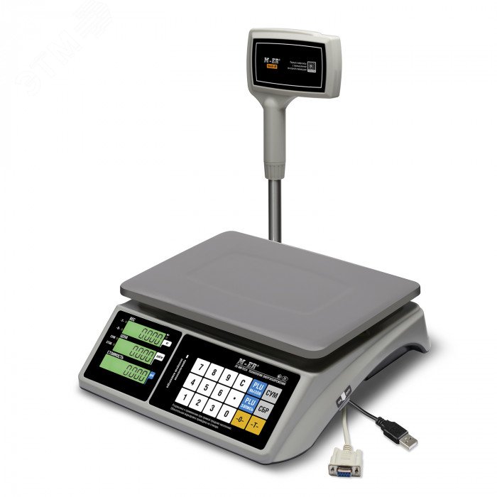 Изображение товара Весы торговые M-ER 328 ACPX-32.5 TOUCH-M LED, RS232/USB (шт)