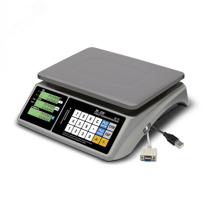 Изображение товара Весы торговые M-ER 328 AC-6.1 TOUCH-M LCD, RS232/USB (шт)