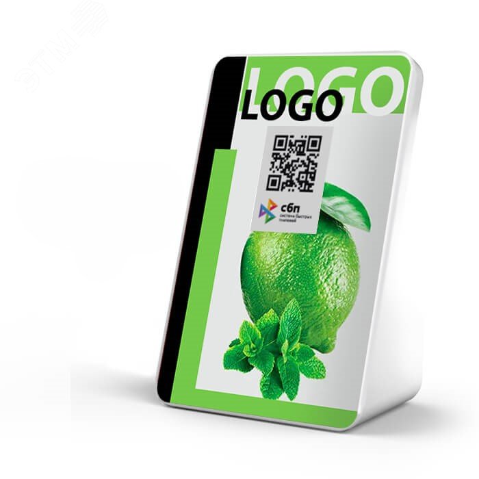 Изображение товара QR-дисплей Full MERTECH: антивандальный 2,4" для оплаты по QR