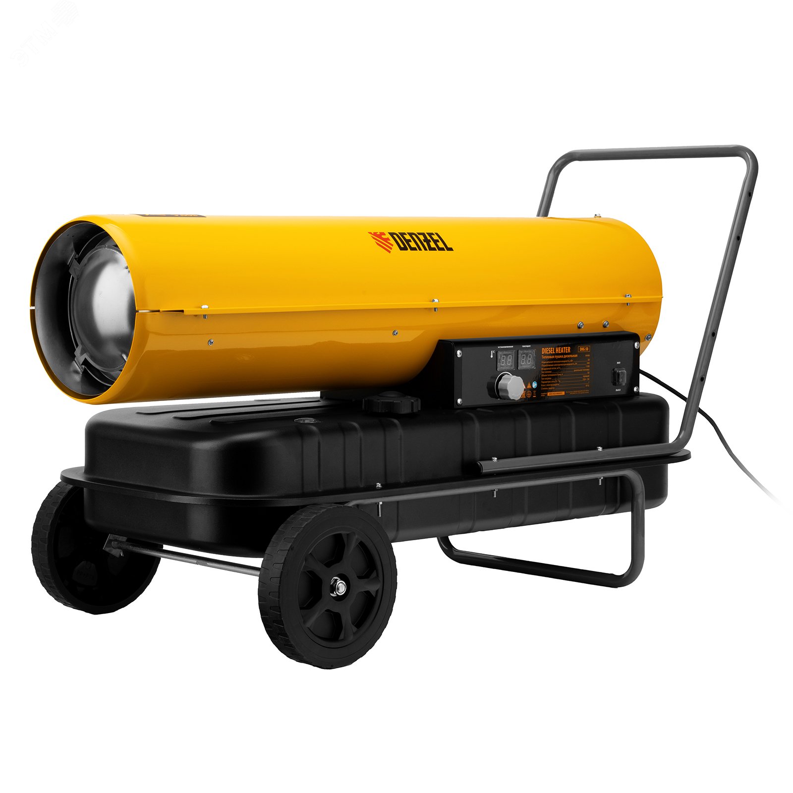 Изображение товара Дизельная тепловая пушка DHG-50 50 кВт для промышленных нужд, монтаж на полу