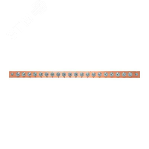 Изображение товара Шина заземляющая главная ГЗШ-20 460х20х3мм 20 подключений М6(М8) без корпуса TVENKOM БП-00015451 (шт)