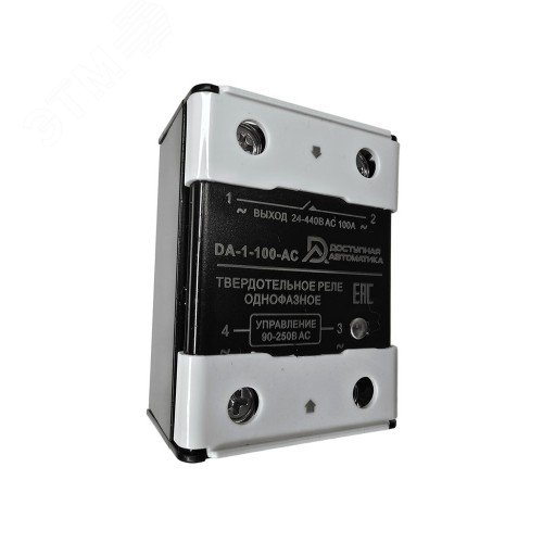 Изображение товара Твердотельное реле 1 фаза 24-440В AC 100А, управление 90-250В AC (шт)