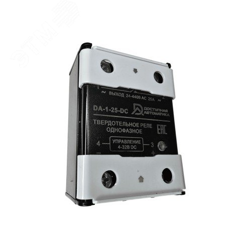 Изображение товара Твердотельное реле 1 фаза 24-440В AC 25А, управление 4-32В DC (шт)