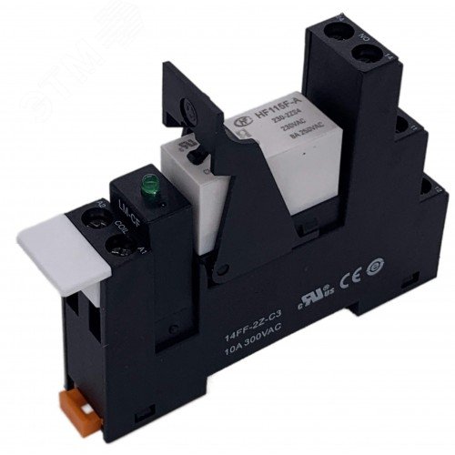 Изображение товара Комплект реле 2CO 8A AgNi катушка 230B AC LED (шт)