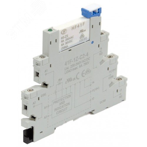 Изображение товара Комплект реле 1CO 6A AgNi питание 12В AC DC (шт)