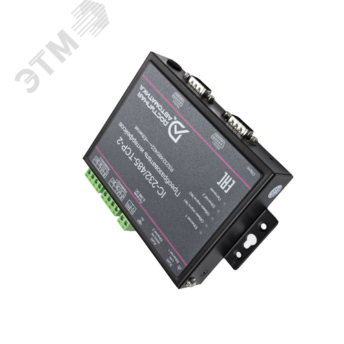Изображение товара Преобразователь интерфейсов 2RS232/RS485 - Ethernet, 5-36В DC (шт)