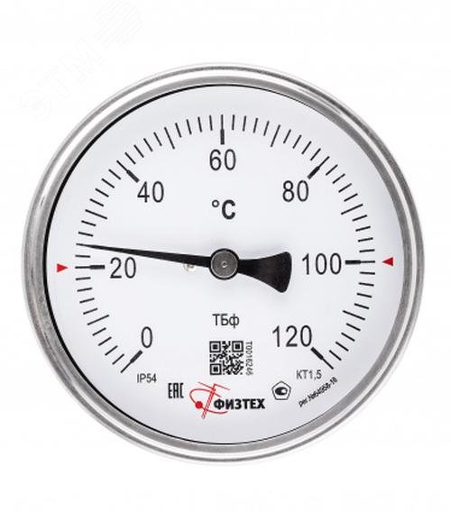 Изображение товара Термометр ТБф-120 0-120С кт.1.5 d.100 IP54