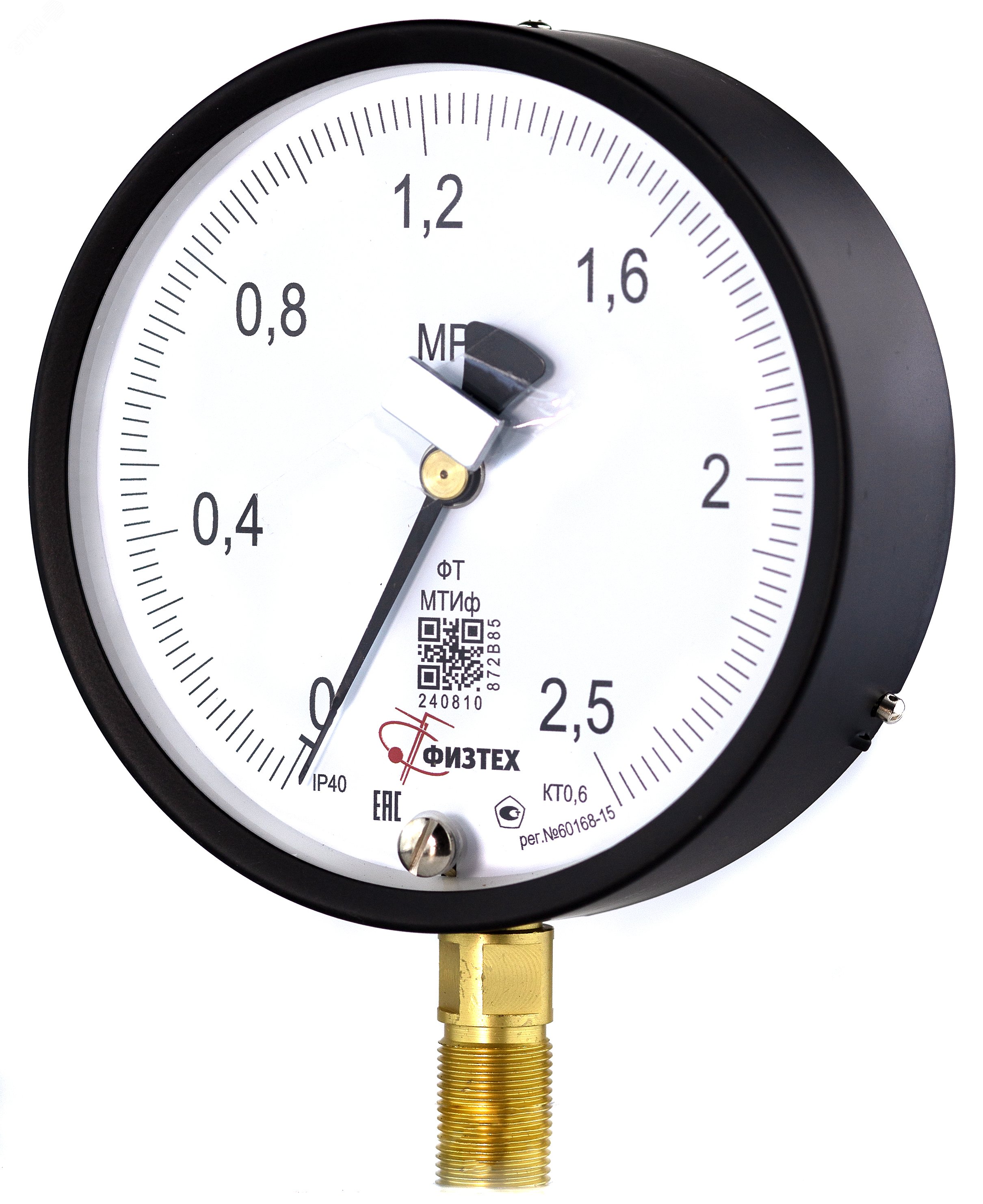 Изображение товара Манометр точного измерения МТИф 0-2.5 МПа с корректором