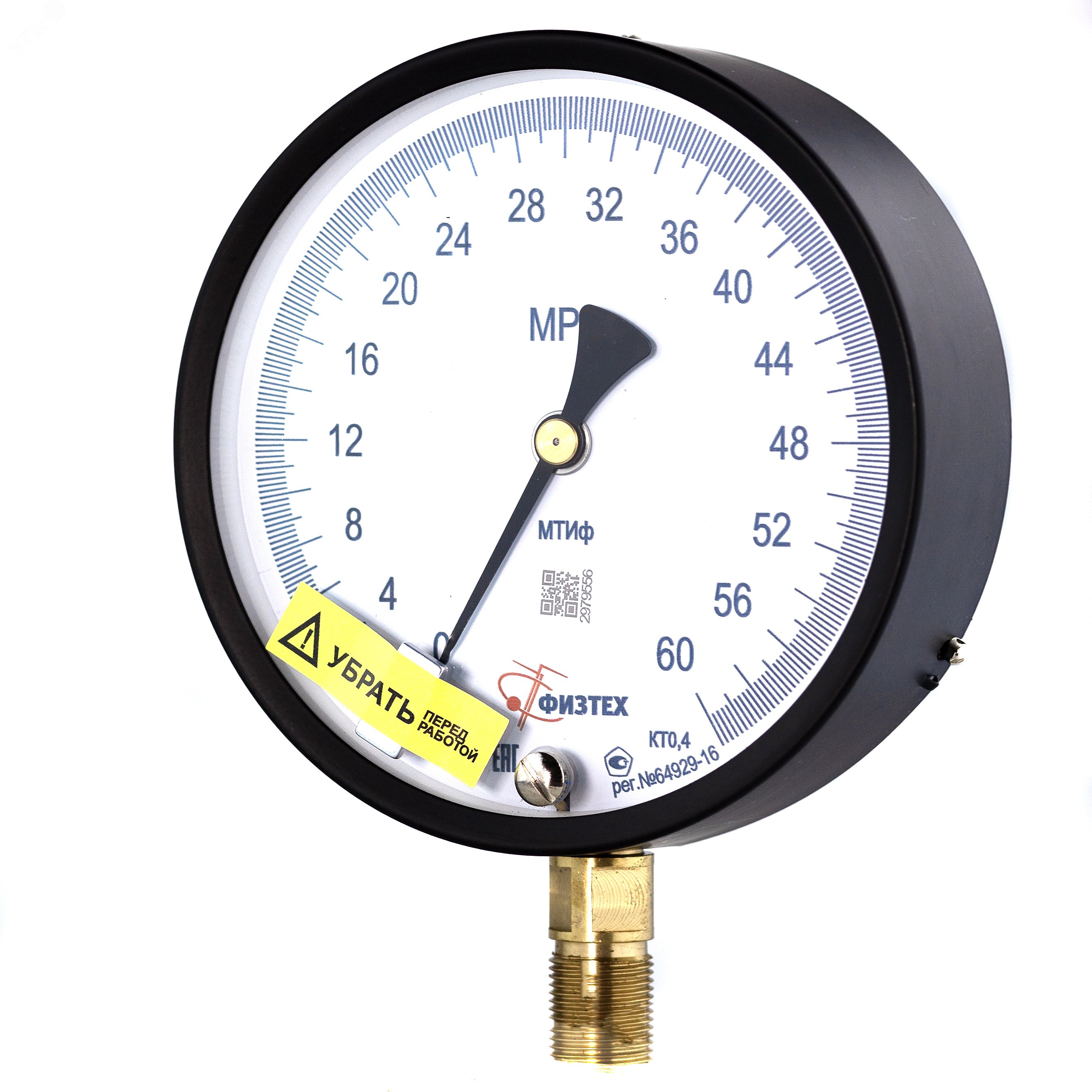 Изображение товара Манометр точного измерения МТИф 0-60 МПа алюминиевый корпус M20x1.5 российский