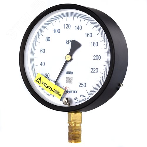 Изображение товара Манометр точного измерения МТИф 0-250 кПа кт.0.4 d.160 IP40 M20*1.5 РШ Корр. 0 (шт)