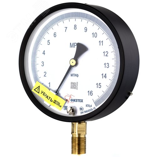 Изображение товара Манометр точного измерения МТИф 0-16 МПа кт.0.4 d.160 IP40 M20*1.5 РШ Корр. 0 (шт)