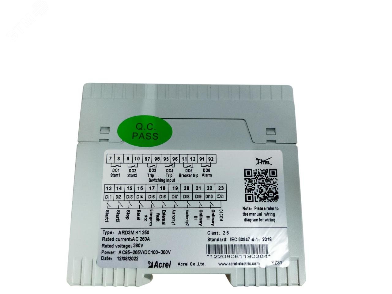 Изображение товара Устройство управления и защиты двигателя ARD3M для токов 63-250A