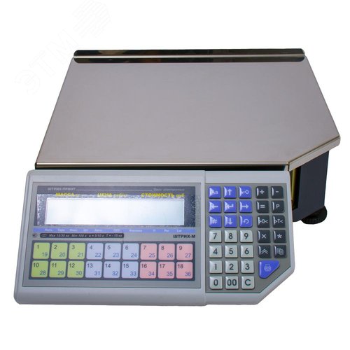 Изображение товара Весы с печатью этикеток ШТРИХ-ПРИНТ ФI 15-2.5 Д2И1 v.4.5, 2Mb, RS232/Ethernet (шт)
